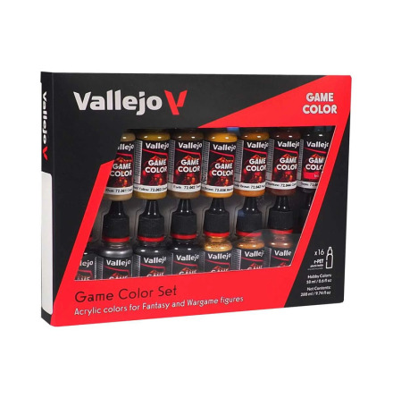 Vallejo Leather &amp; Metal set 16 x 18ml