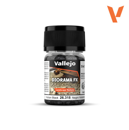 Vallejo Diorama FX Vulcan black 2-5mm, 35ml