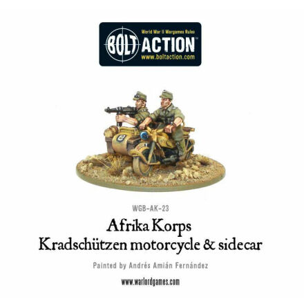 Afrika Korps Kradschutzen Motorcycle &amp; Sidecar