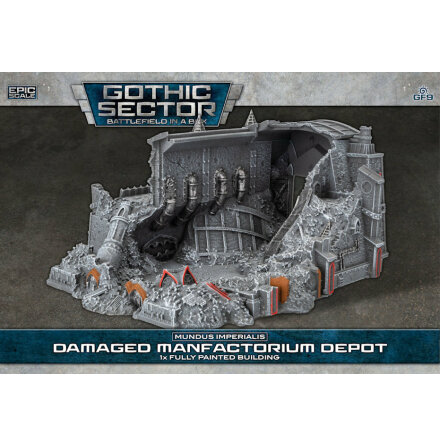 BIAB MUNDUS IMPERIALIS: Damaged Manufactorium Depot (6-10 mm epic scale)