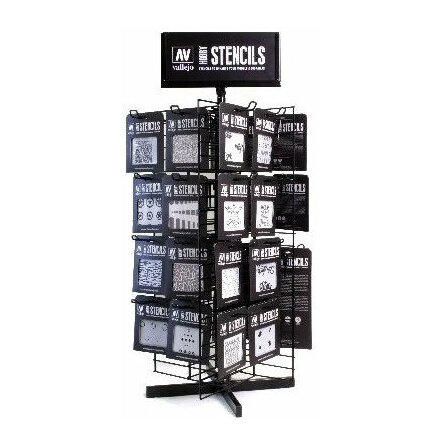 Vallejo Hobby Stencils display TEX301FULL (preliminrt pris)