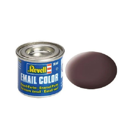 REVELL Enamel 14 ml. leather brown mat (6-pack)