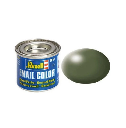 REVELL Enamel 14 ml. olive green silk (6-pack)