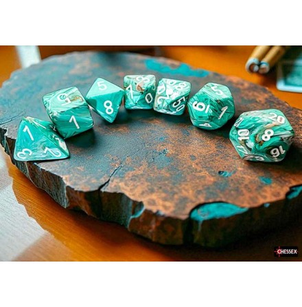 Marble Oxi-Copper&amp;trade;/white Mega-Hedral� 7-Die Set