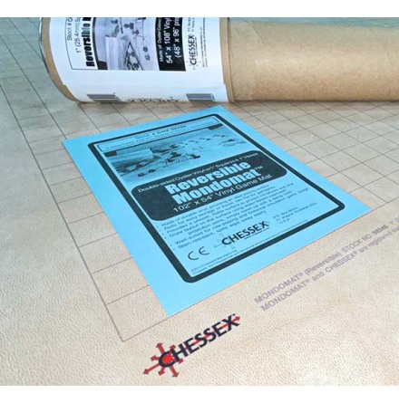 Reversible Mondomat 1 inch squares and 1 inch hexes (54 x 102 inch)