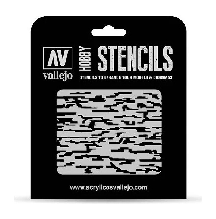 Vallejo Stencil Pixelated Modern Camo