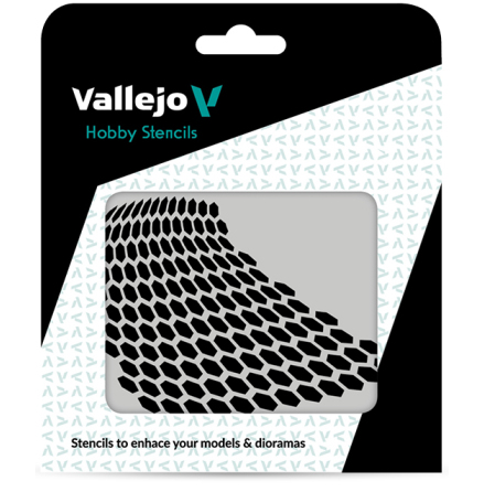 Vallejo Stencil Distorted Honeycomb