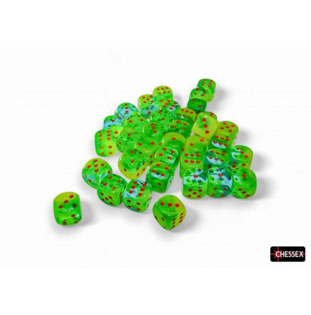 Gemini� 12mm d6 Plasma Green-Teal/orange Dice Block&trade; (36 dice)