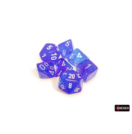 Nebula� Polyhedral Aura&trade;/white Luminary� 7-Die Set