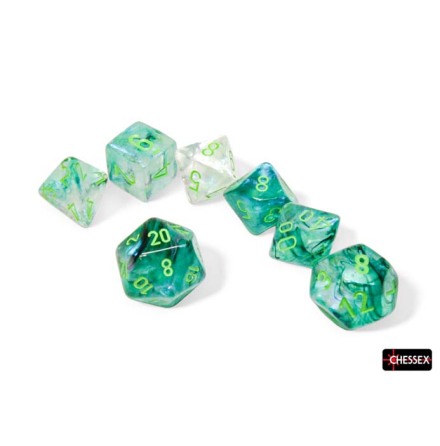 Borealis� Polyhedral Kelp/light green Luminary&amp;trade; 7-Die Set