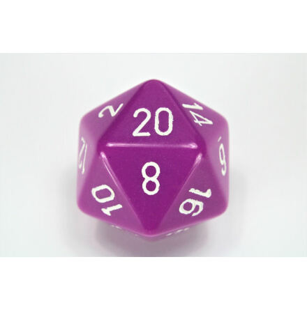 Opaque 34mm d20 Light Purple/white