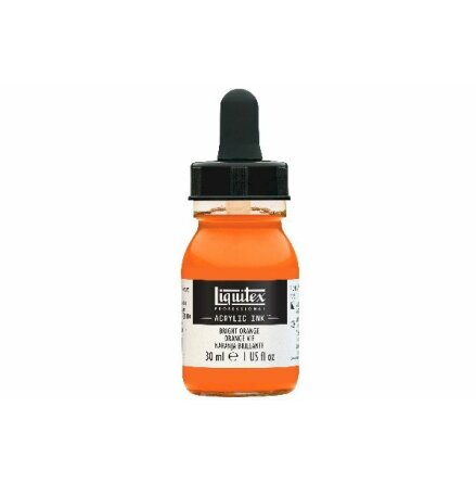 LIQUITEX ACRYLIC INK 30ML BRIGHT ORANGE 720