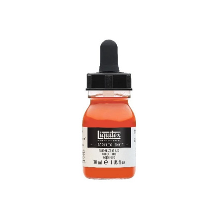 LIQUITEX ACRYLIC INK 30ML FLUORESCENT RED 983