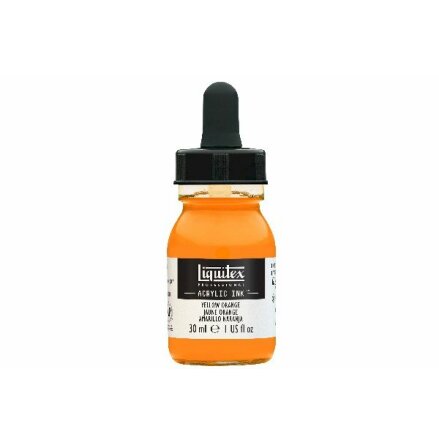 LIQUITEX ACRYLIC INK 30ML YELLOW ORANGE 298