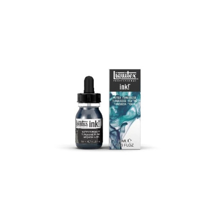 LIQUITEX ACRYLIC INK 30ML MUTED COLLECTION TURQUOISE