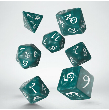 Classic RPG Stormy &amp; white Dice Set (7)