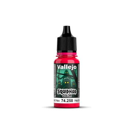 Vallejo Squidmar Color: 258 - Fluorescent Hex 18ml (6-pack)