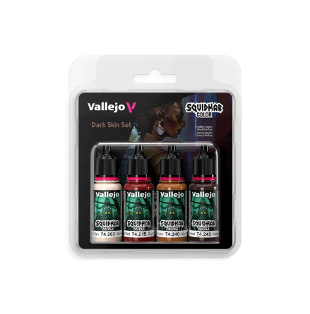 Vallejo Squidmar Color: Dark Skin set 4x18ml