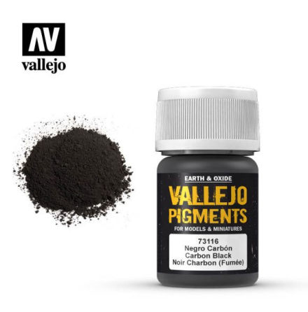 Pigment: Carbon Black (Smoke Black) (35 ml, 6-pack)