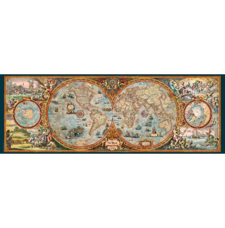 Map Art: Hemisphere Map (6000 pieces panorama)