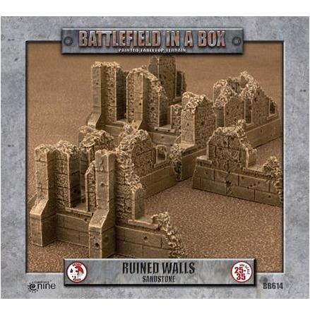 BIAB: Gothic Battlefields - Ruined Walls - Sandstone (x1) - 30mm