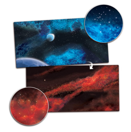 BIAB: Gaming Mat - Frozen Planet / Crimson Gas Cloud (3x3)