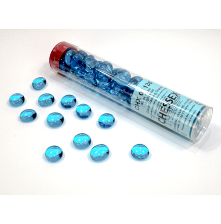 Crystal Light Blue Glass Stones Qty 40 or more (12-14 mm)