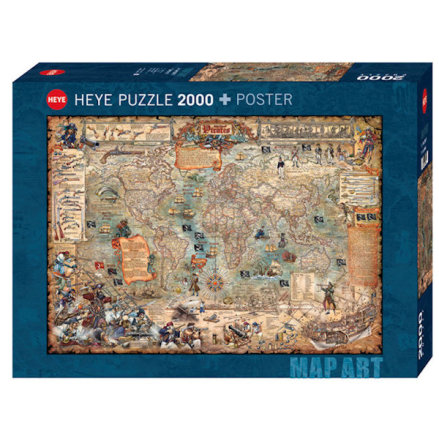 Map Art: Pirate World (2000 Pieces)