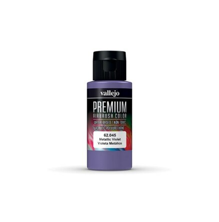 Vallejo Premium Airbrush Color: Metallic Violet (60 ml)