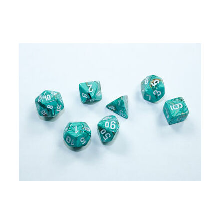 Marble Mini-Polyhedral Oxi-Copper&amp;trade;/white 7-Die Set