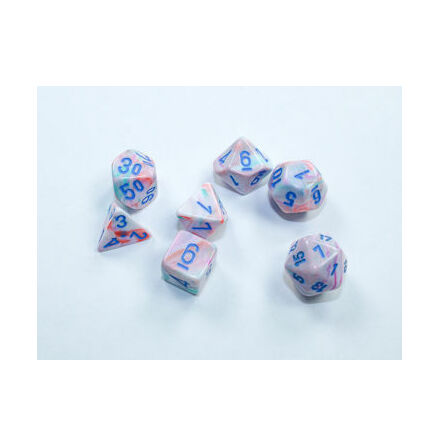 Festive® Mini-Polyhedral Pop Art&amp;trade;/blue 7-Die set